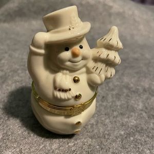 Lenox Snowman Trinket Box